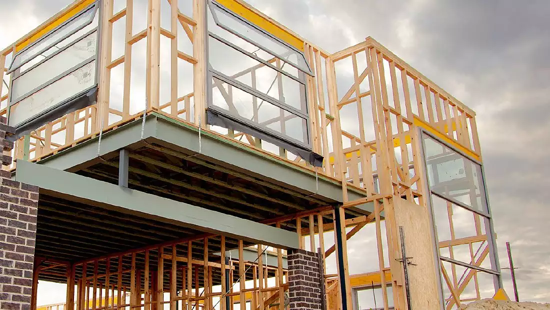 Energy Efficient House Under Construction