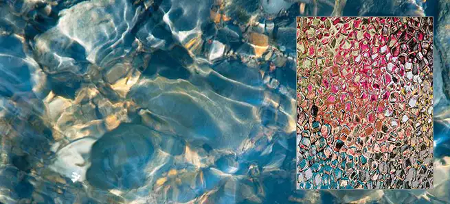 Mosaic Glass for Spotlight on Exterior Doors Image